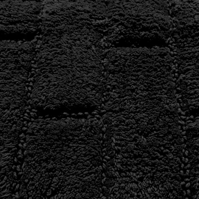 COTTON BRICK PHANTOM BLACK 50x80 Bath Mat