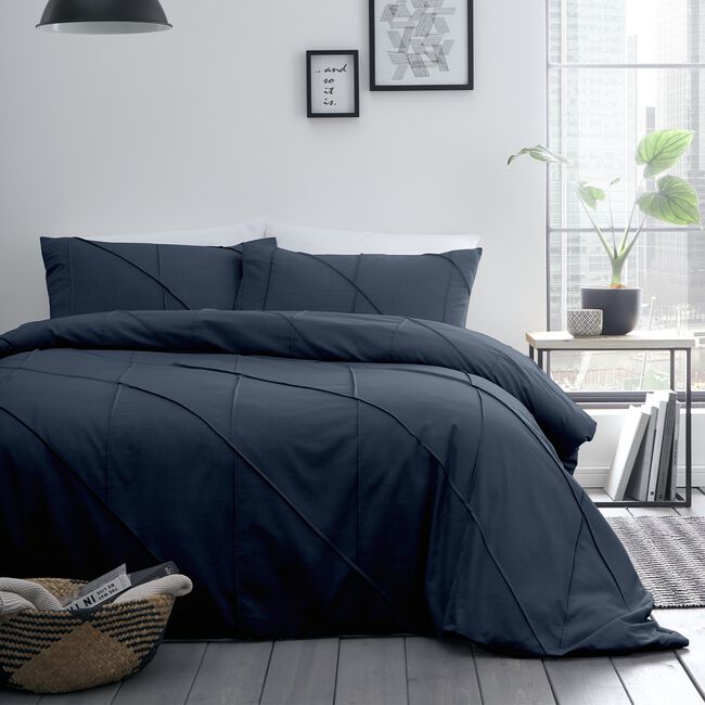 SINGLE DUVET COVER Serene Dart Navy
