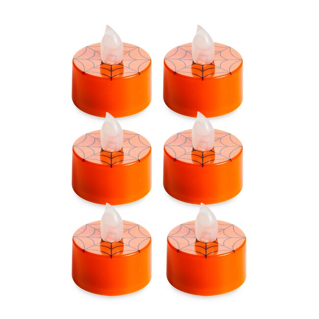 Halloween LED Tea Lights - 6 Pack