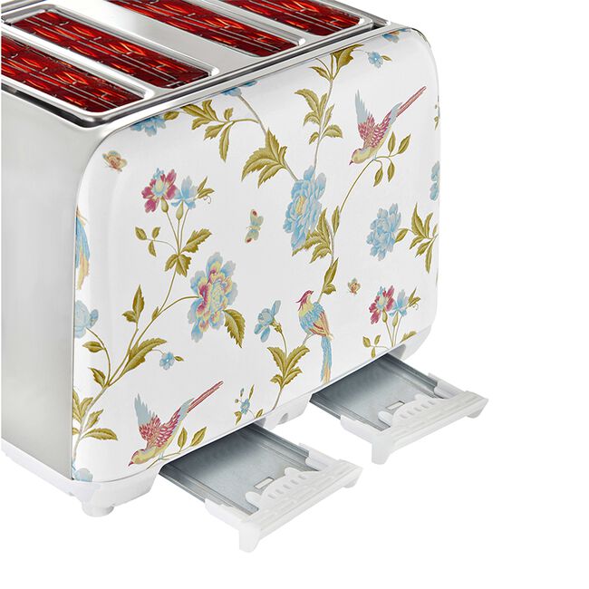 Laura Ashley Elveden White 4 Slice Toaster