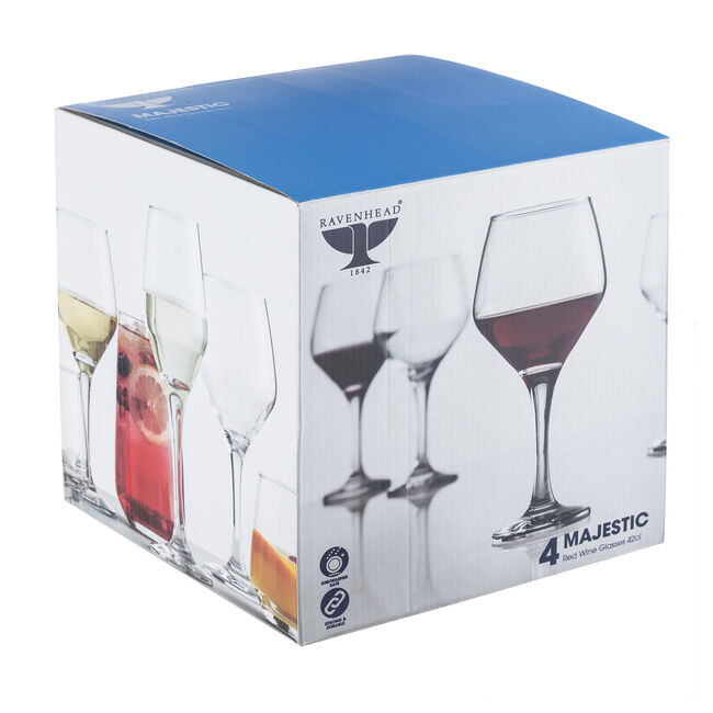 Ravenhead Majestic 4 Red Wine Glasses 
