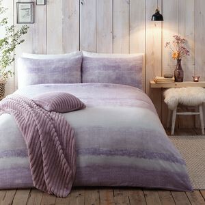 SINGLE DUVET COVER Appletree Hygge Anson Stripe Mauve