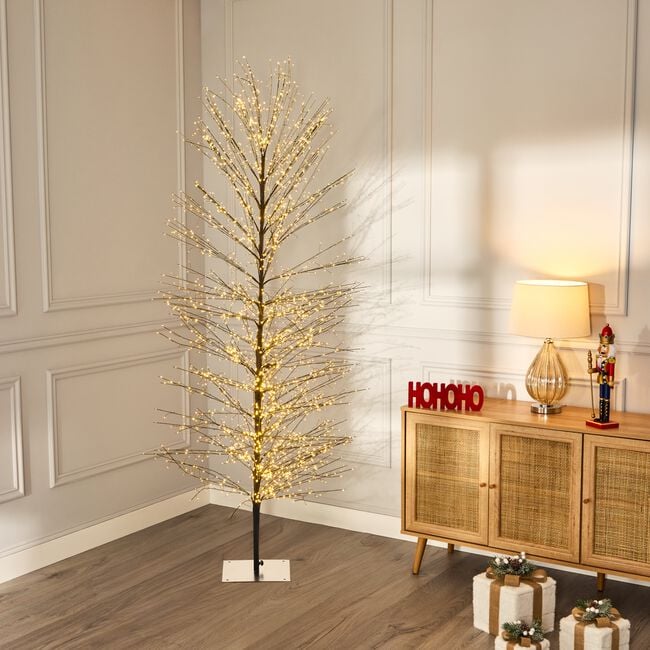 2.1M Warm White Light Up Christmas Tree