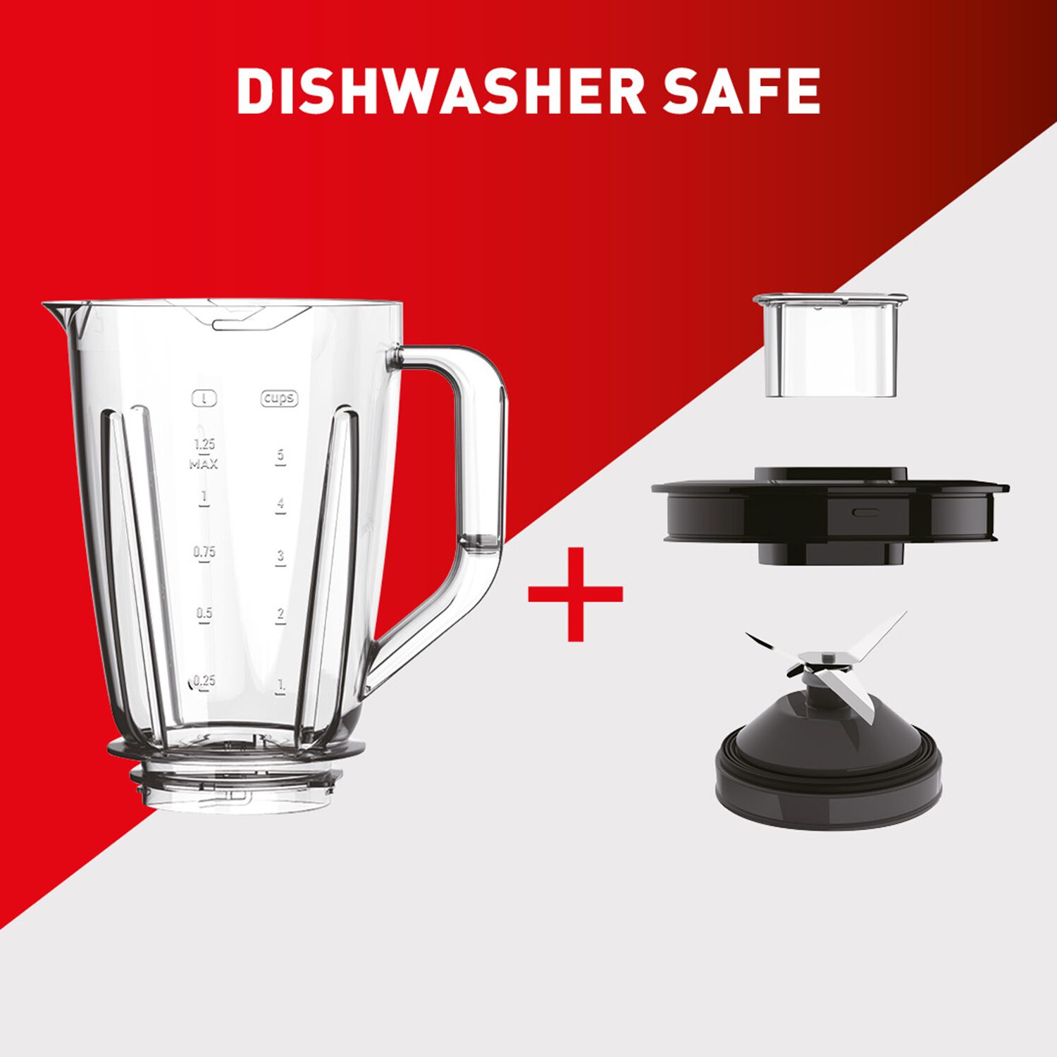 Tefal Blendforce II Plastic Black Blender Home Store + More