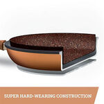 JML Copper Stone Griddle Pan 28cm