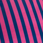 Floral Stripe Navy Cushion 45cm x 45cm