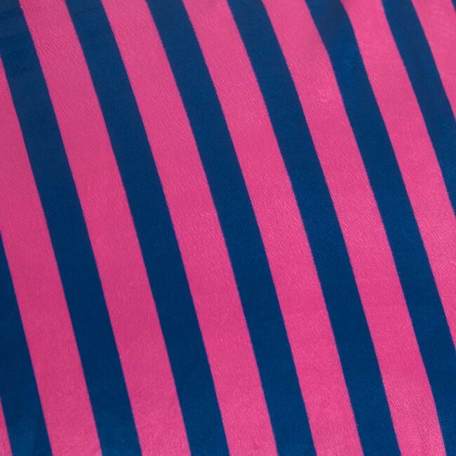 Floral Stripe Navy Cushion 45cm x 45cm