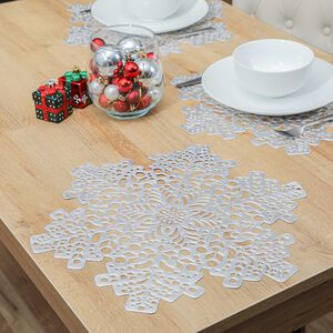 Snowflake Placemat - Silver