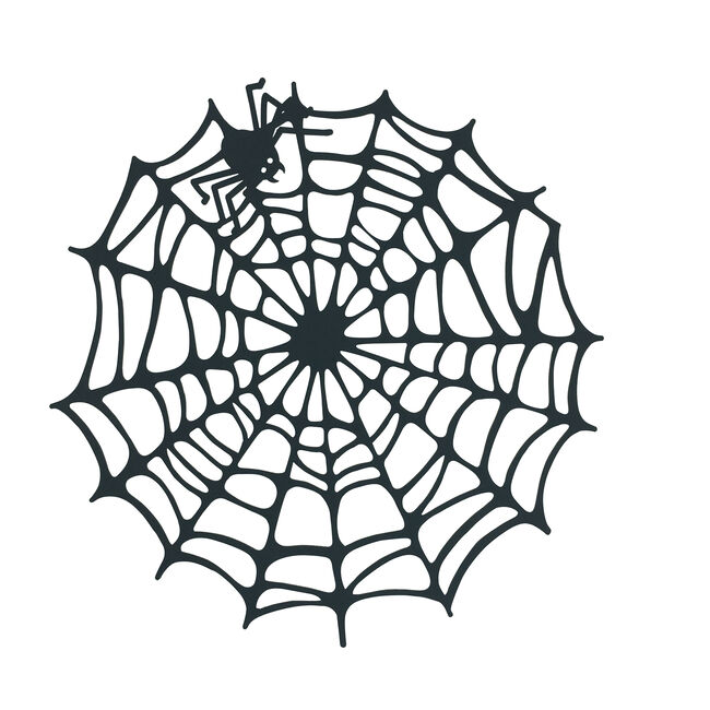 Spider Web Placemat Black