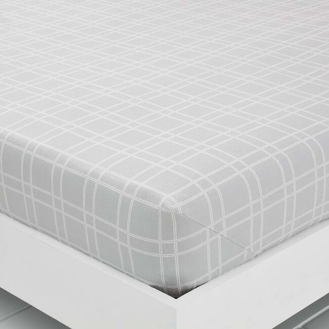 BRUSHED COTTON WINTER FOREST Single Fitted Sheet 