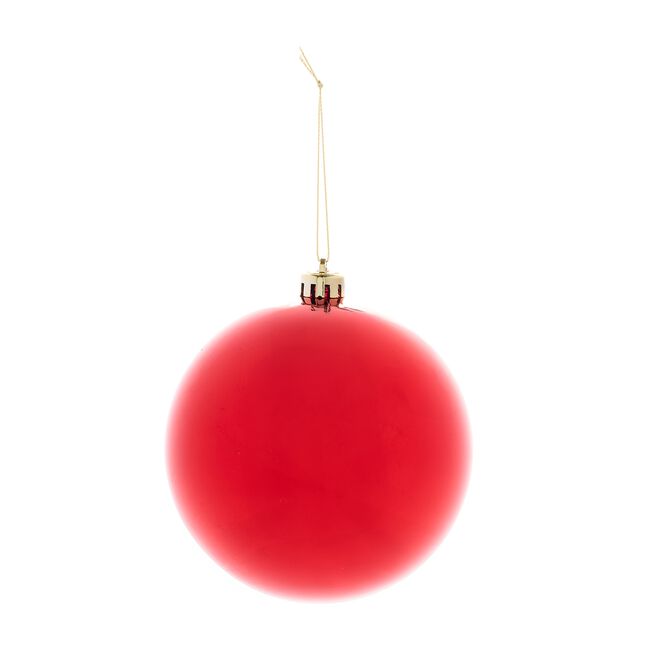 3 PACK 12Cm RED Baubles