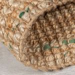 JUTE BOUCLE NATURAL/GREEN 60X230cm Runner