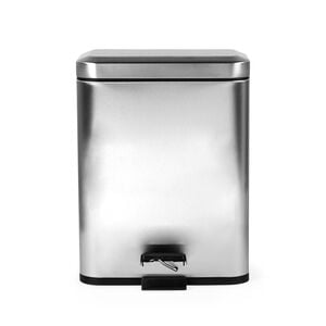 BELDRAY SILVER 5 LITRE SOFT-CLOSE Pedal Compartment Bin
