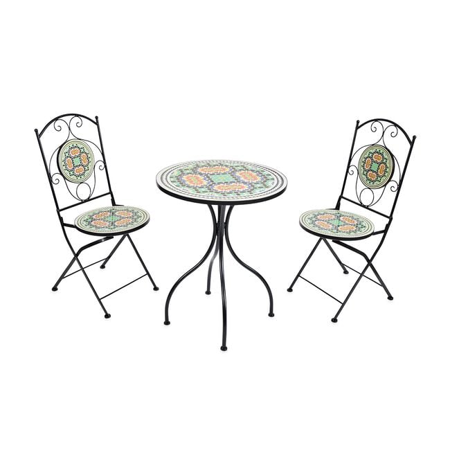 Pedra Mosaic 3 Piece Bistro Set