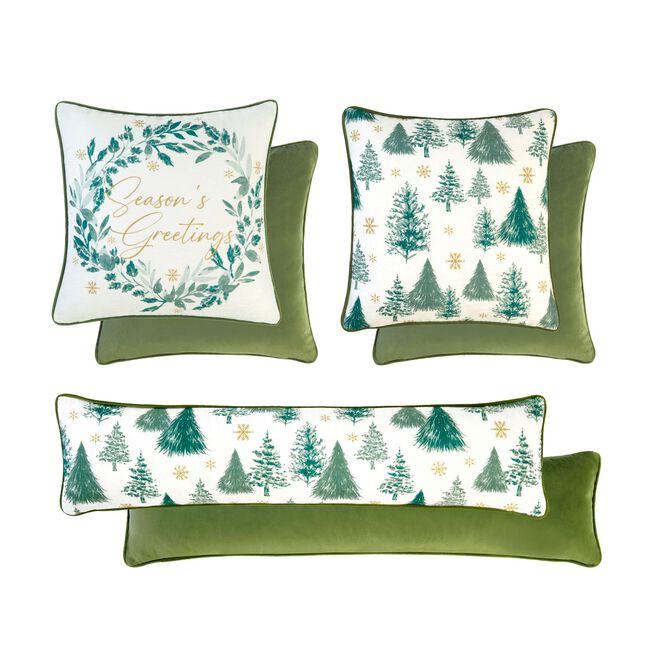 Seasons Greetings 2 Pack Cushion Covers 45 x 45cm