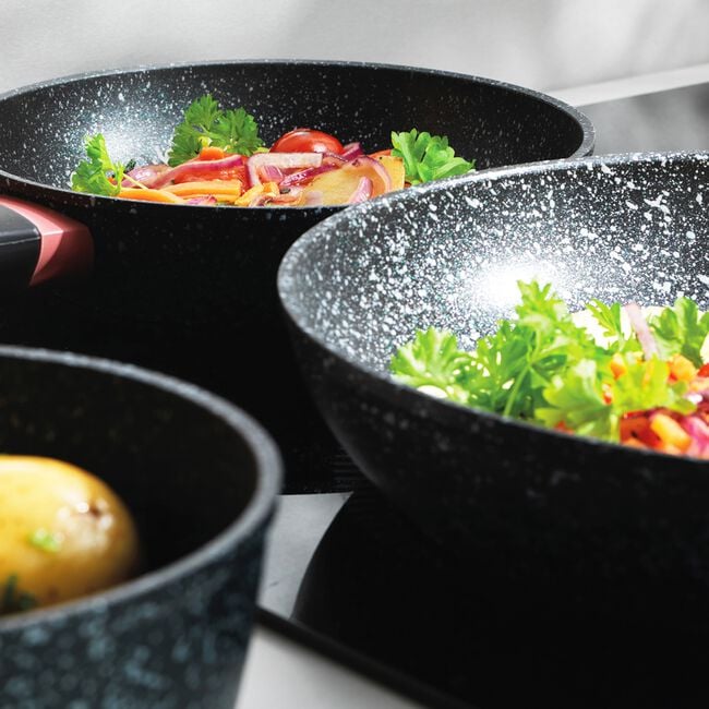 Salter Megastone Thermo Collar 20cm Frying Pan