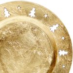 Christmas Tree Luxe Gold Charger Plate
