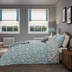 HARVEST MOON SINGLE DUVET COVER Sunflowers Blue