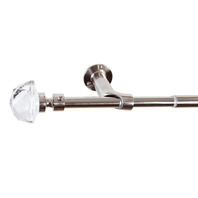 ROOM DARKENING EXTENDABLE DIAMOND 120-210cm Nickel