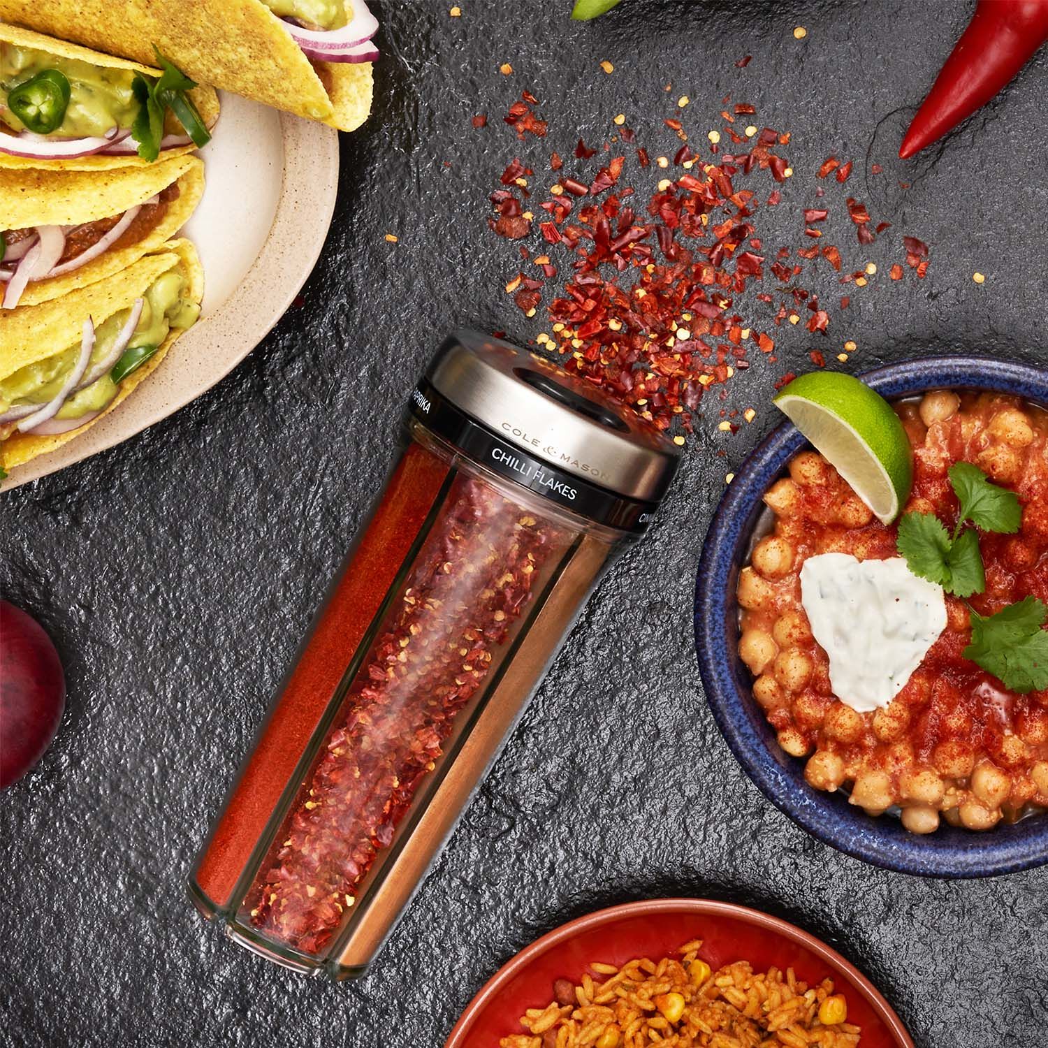 Cole Mason Saunderton Spice Shaker with Spices