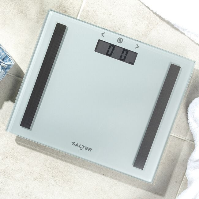 Salter BMI Compact Glass Light Green Scale