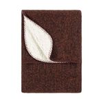 NURREL SHERPA RUST 130X180 Throw