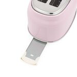 SALTER RETRO PINK CURVED BODY 2 Slice Toaster