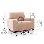 REGAL MILLS EASYSTRETCH CREAMA NATURAL Armchair Cover