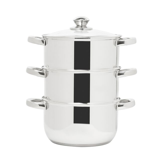 Haden 3 Tier Stainless Steel Steamer 20cm