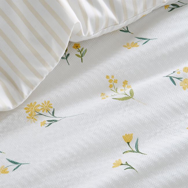 KING SIZE DUVET COVER Dreams & Drapes Ditsy Floral Seersucker