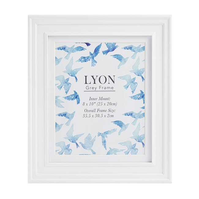 4x6 TRIPLE LYON WHITE Frame