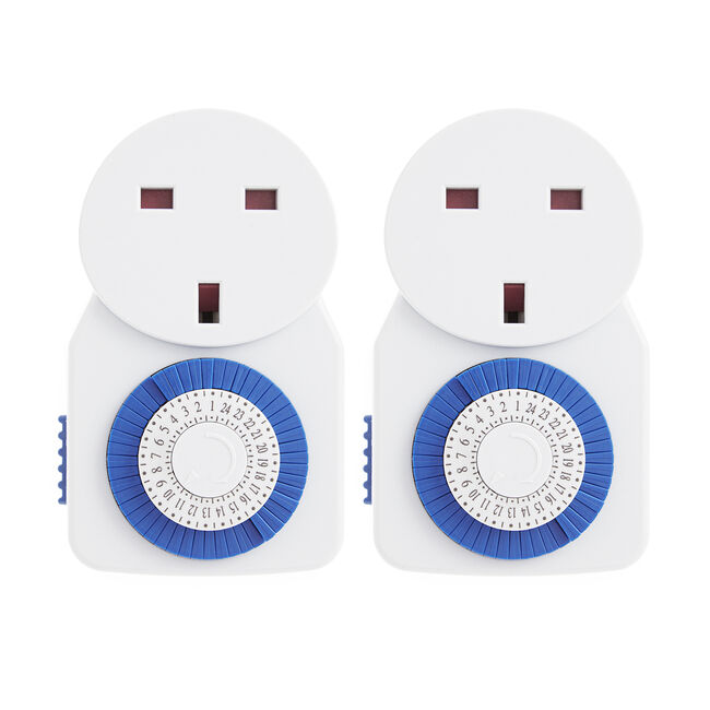 24 Hour Plug-in Timer Twin Pack