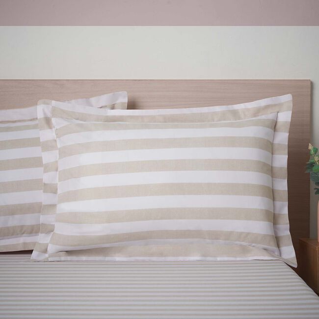 Molly Oxford Pillowcase Pair - Peach
