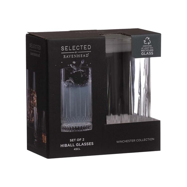 Ravenhead Winchester Set Of 2 Hi-Ball Glasses