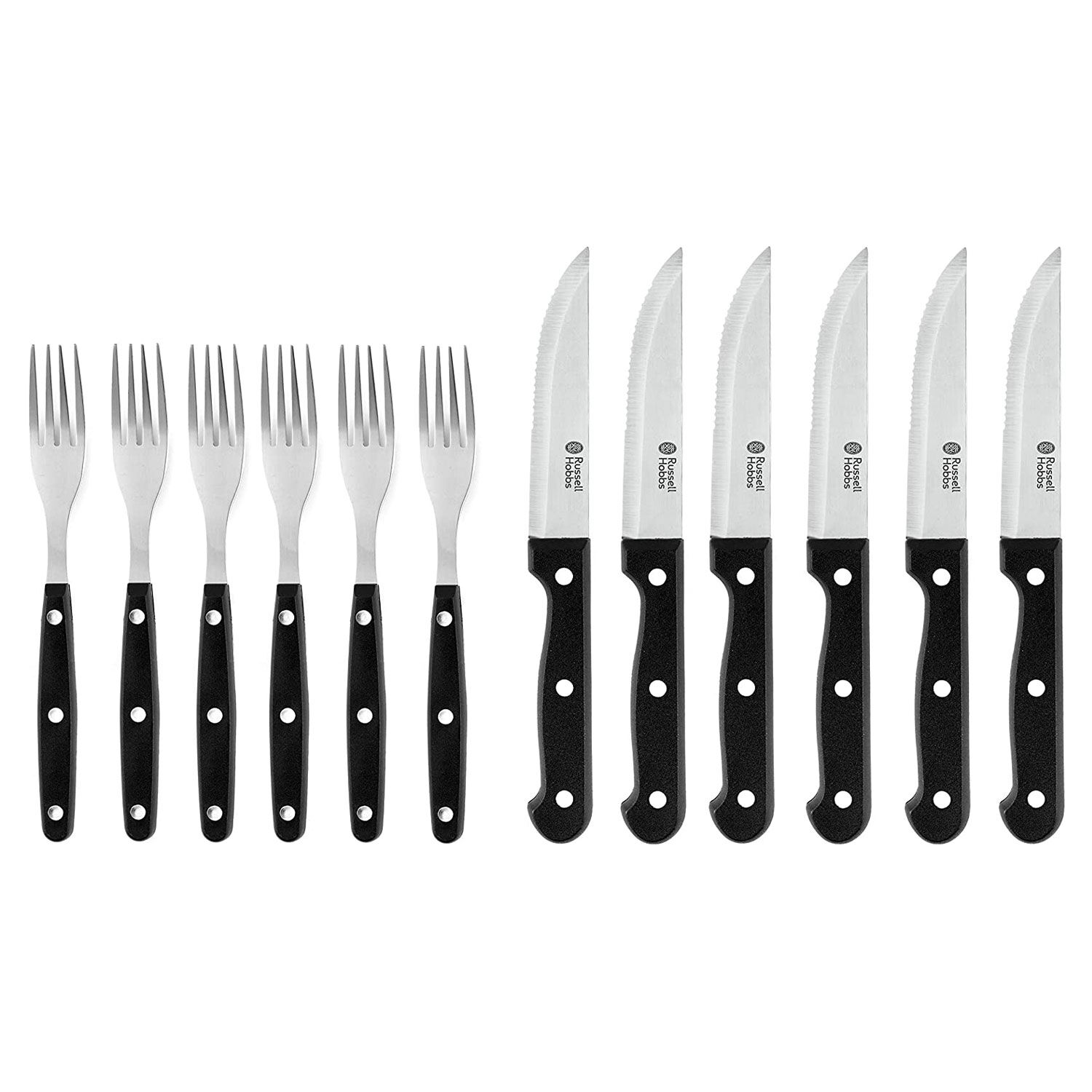 Russell Hobbs Steak Knife And Fork Set 12 Piece Home Store + More