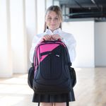 Streetsac Semi Plain Pink School Bag