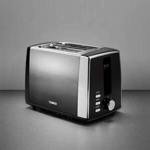 Tower Infinity Ombre Graphite 900W 2 Slice Toaster Graphite- T20038GRP