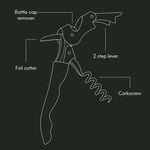  Viners Barware 2-Step Waiters Friend Corkscrew
