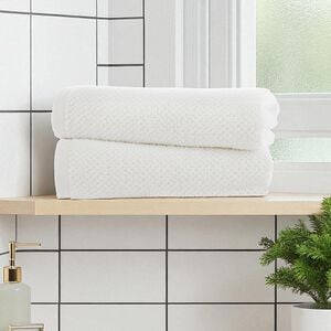 DEYONGS ROMEO 450GSM QUIK DRY WHITE 2PK Facecloth