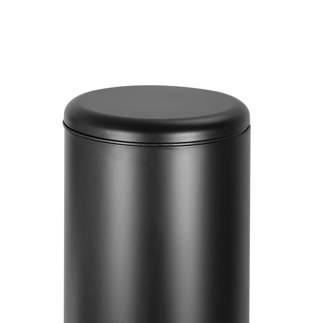 30L Forma Matt Black Kitchen Pedal Bin
