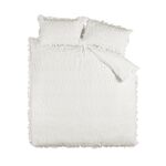 CATHERINE LANSFIELD SINGLE DUVET COVER Seersucker Frill White