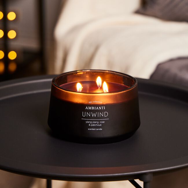 Ambianti Spa Collection Unwind 3 Wick Candle