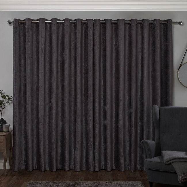 BLACKOUT & THERMAL TEXTURED SLATE 66x54 Curtain