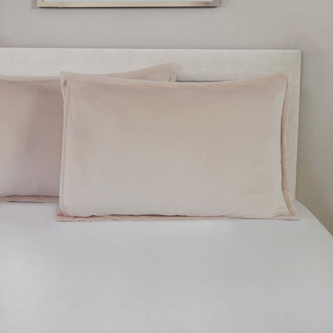 Quilted Hotel Velvet Mink 50cm x 75cm Pillowshams