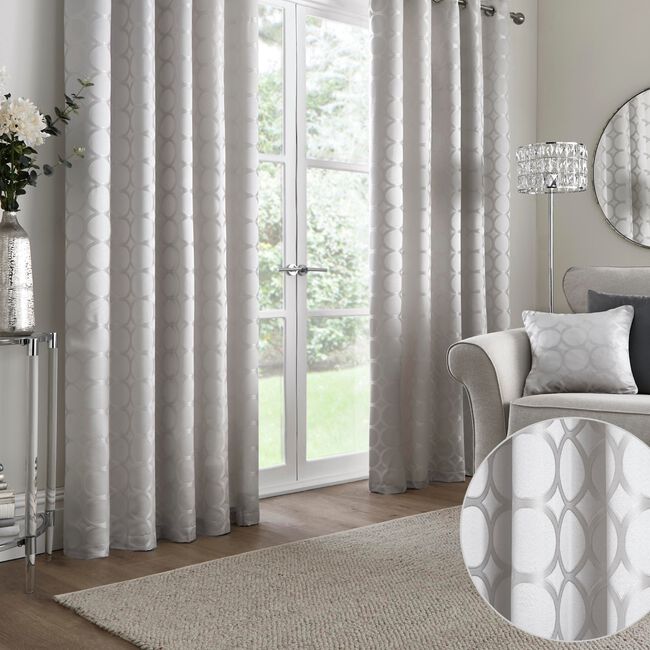 APPLETREE CASSINA SILVER 66x54 Curtain