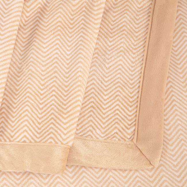 NICOLE DAY HERRINGBONE ALMOND 150x200cm Throw