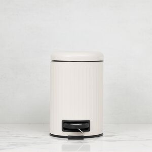 PIFCO RIBBED 3L BEIGE Bathroom Bin