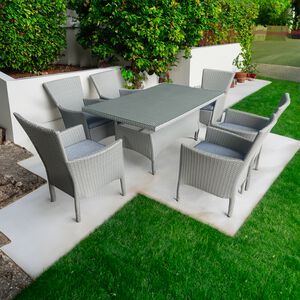 Milan 7 Piece Rattan Garden Furniture Set