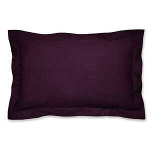 Luxury Percale Oxford Pillowcase Pair - Plum
