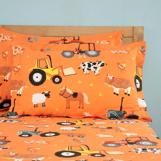 Family Farm Oxford Pillowcase Pair